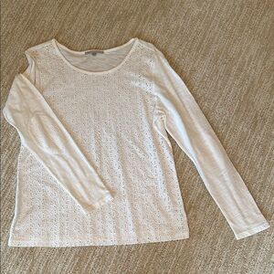 Gap long sleeve shirt with lace front